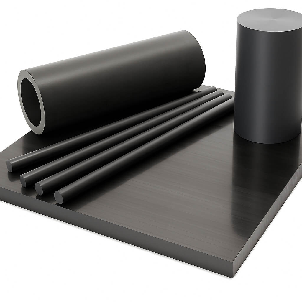 Black PEEK plastic