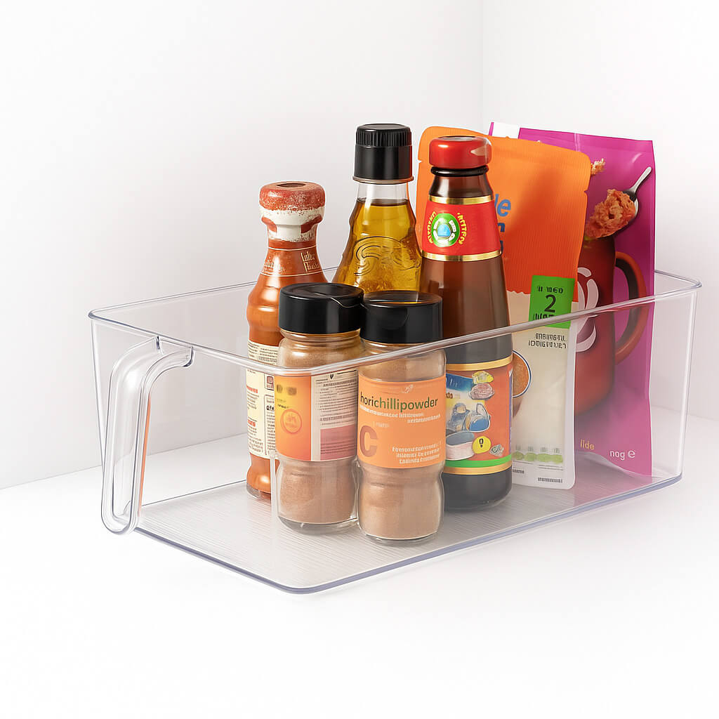 PET-G box with products