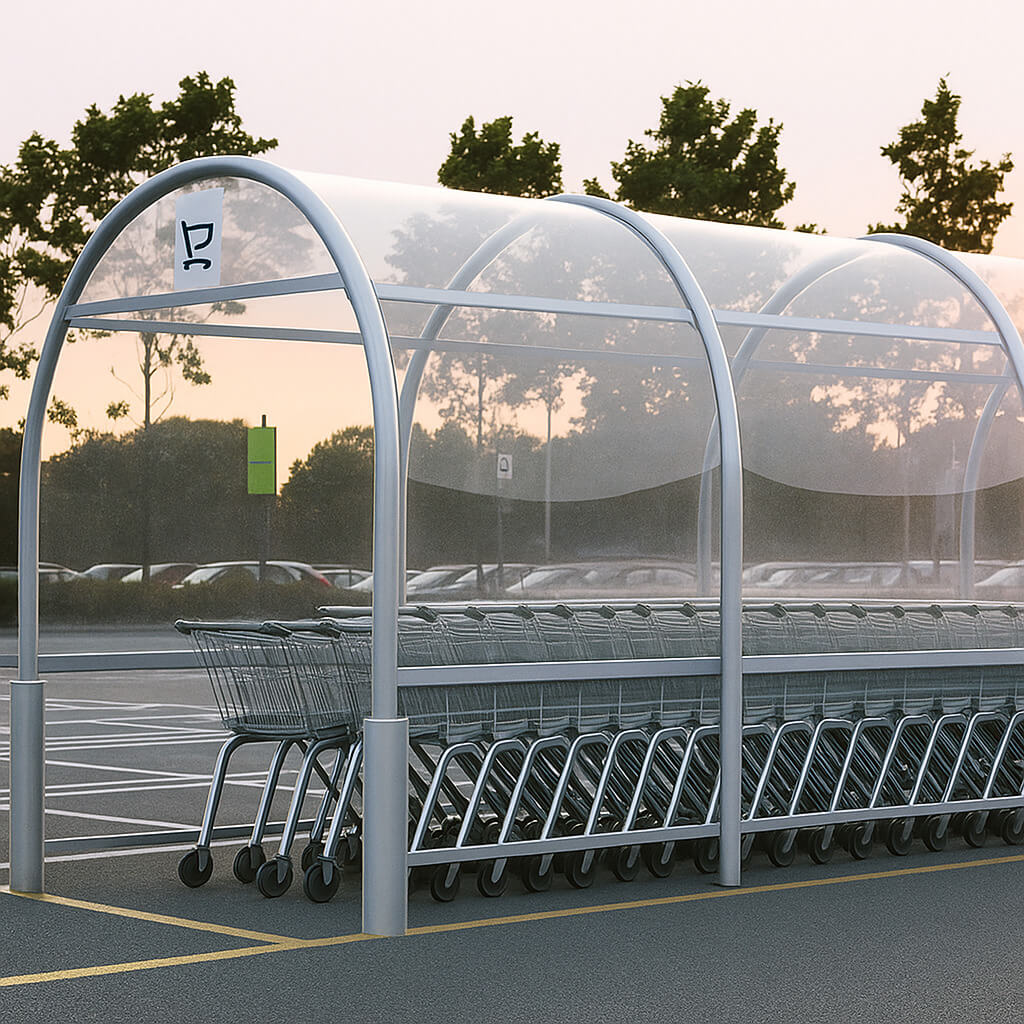 Shopping trolley shelter