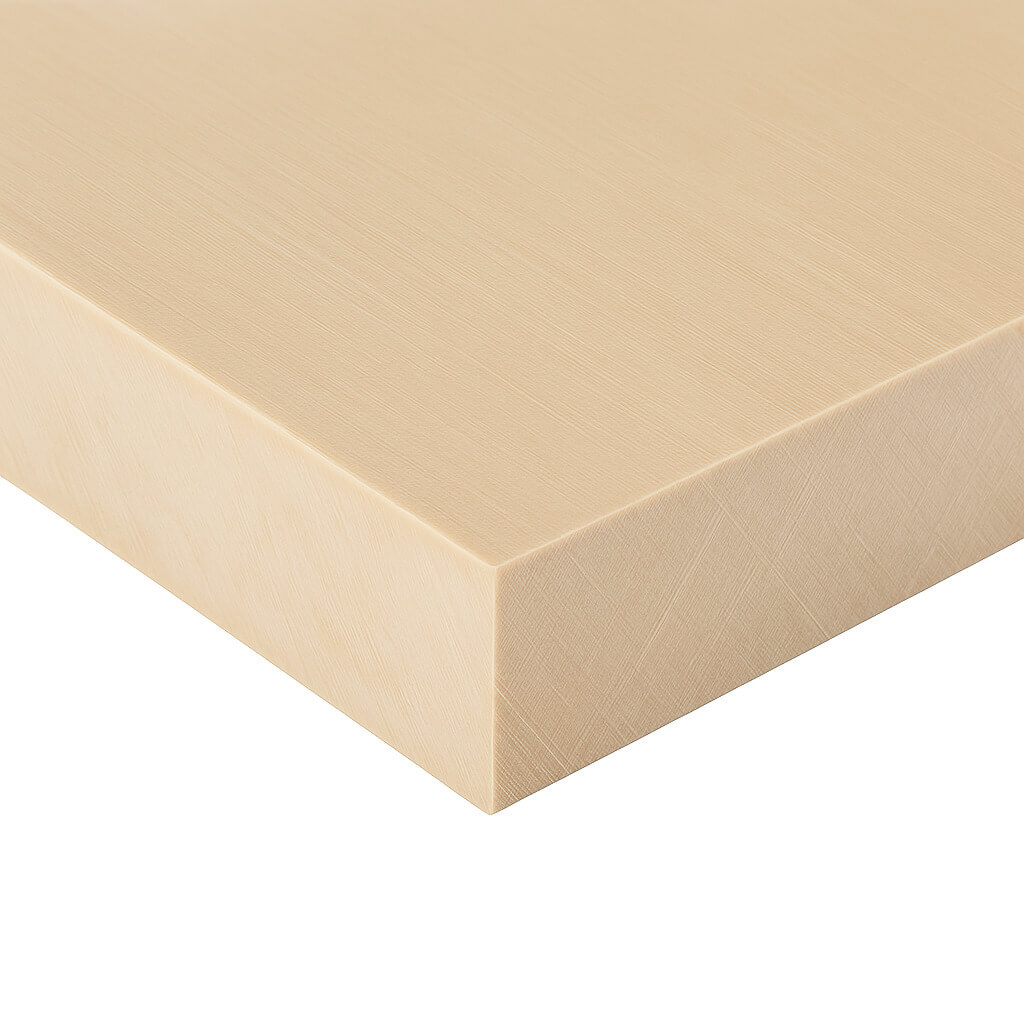 Beige PPS plastic sheet
