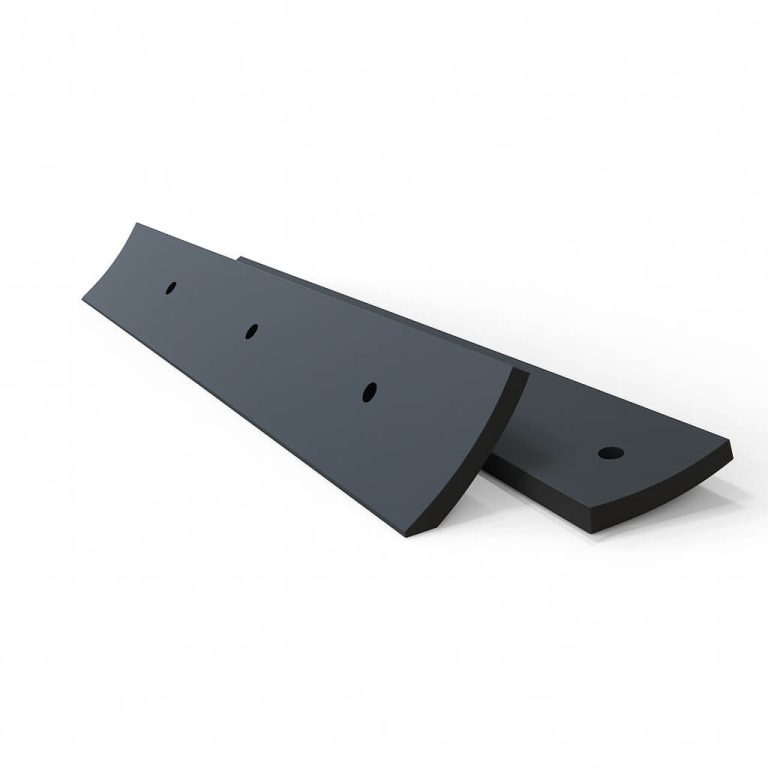 Rubber snow plow blades