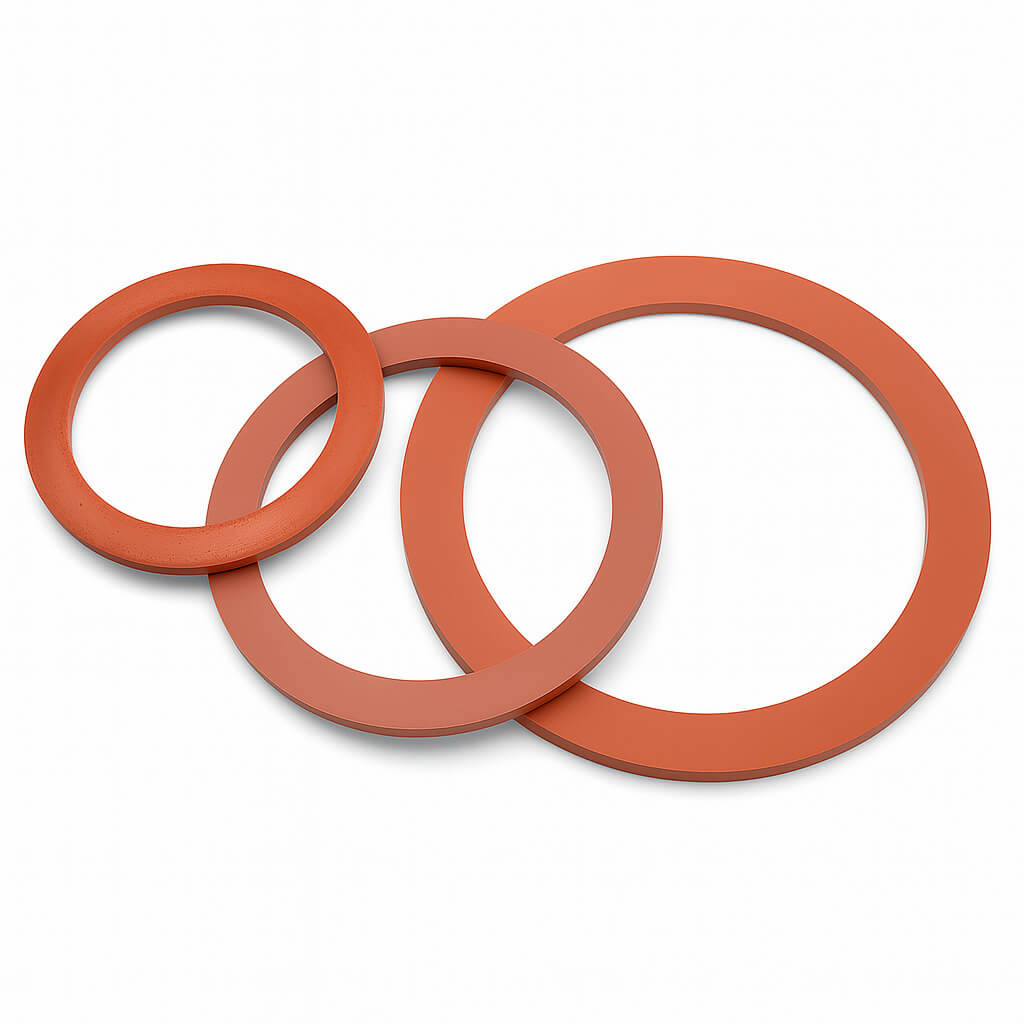 Red VMQ gaskets