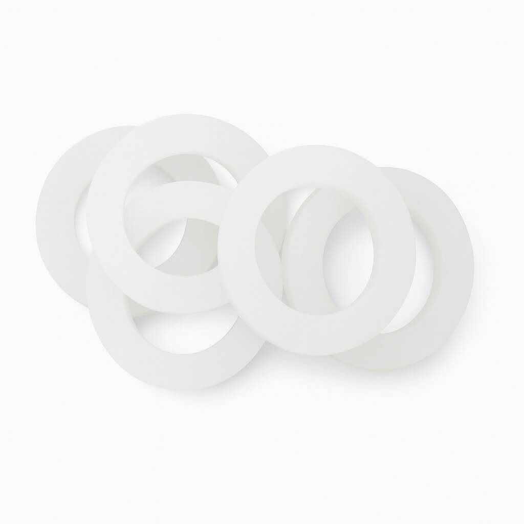 White VMQ gaskets